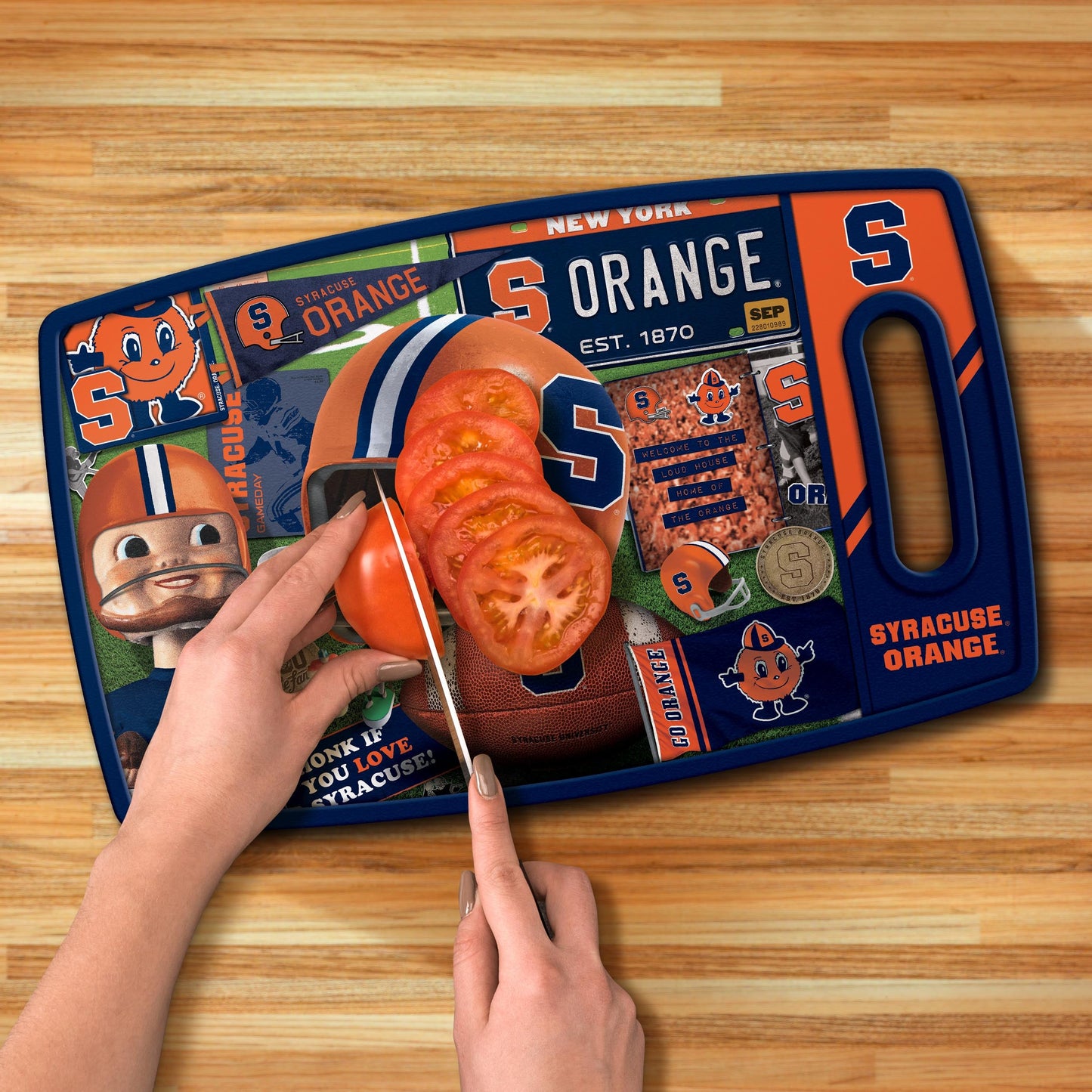 Syracuse Orange Retro Series Cutting Board Alt 3