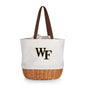 Wake Forest Demon Deacons - Coronado Canvas and Willow Basket Tote