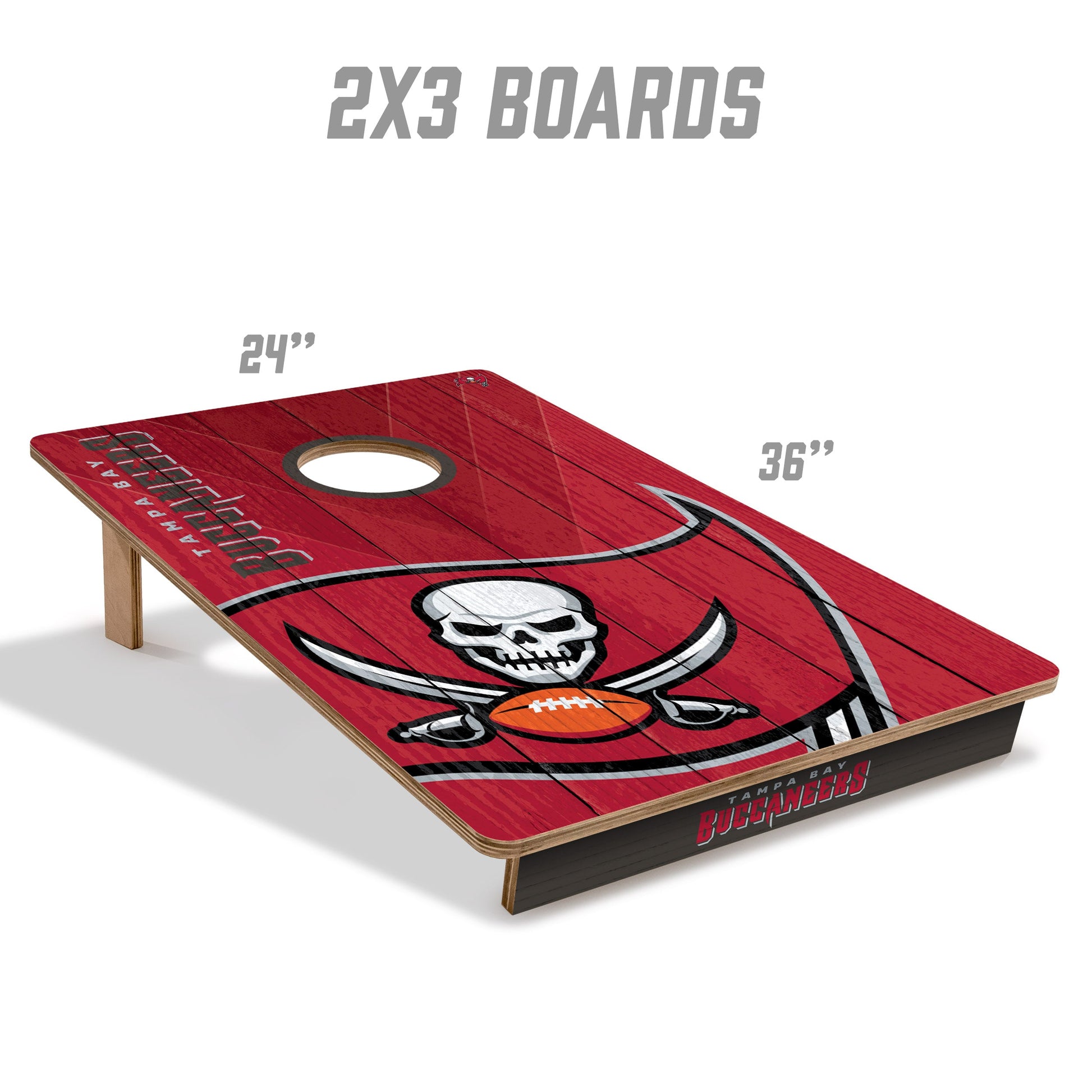 NFL Tampa Bay Buccaneers 2' X 3' All-Wood Cornhole Set - Alt 4