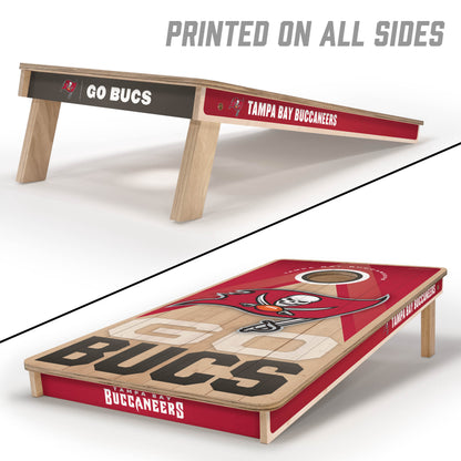 NFL Tampa Bay Buccaneers 2' x 4' All-Wood Cornhole Set