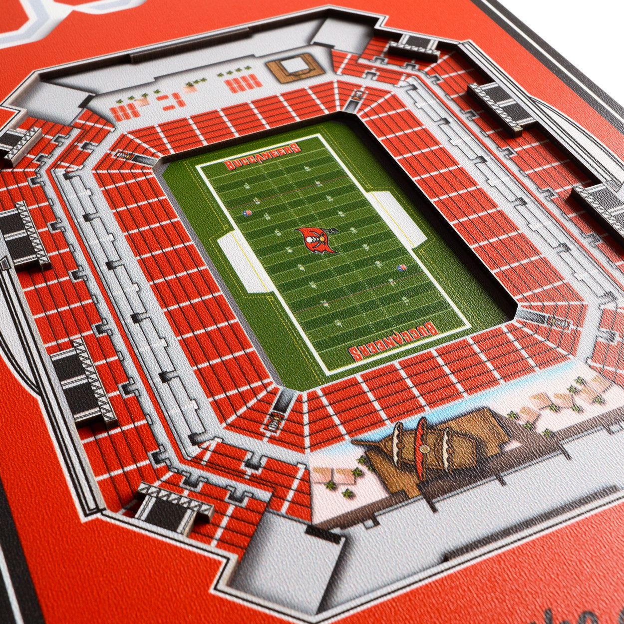 NFL Tampa Bay Buccaneers 3D Stadium Banner 8' X 32'