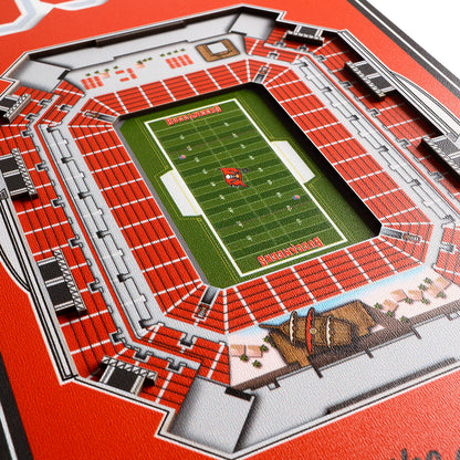 NFL Tampa Bay Buccaneers 3D Stadium Banner 8' X 32'
