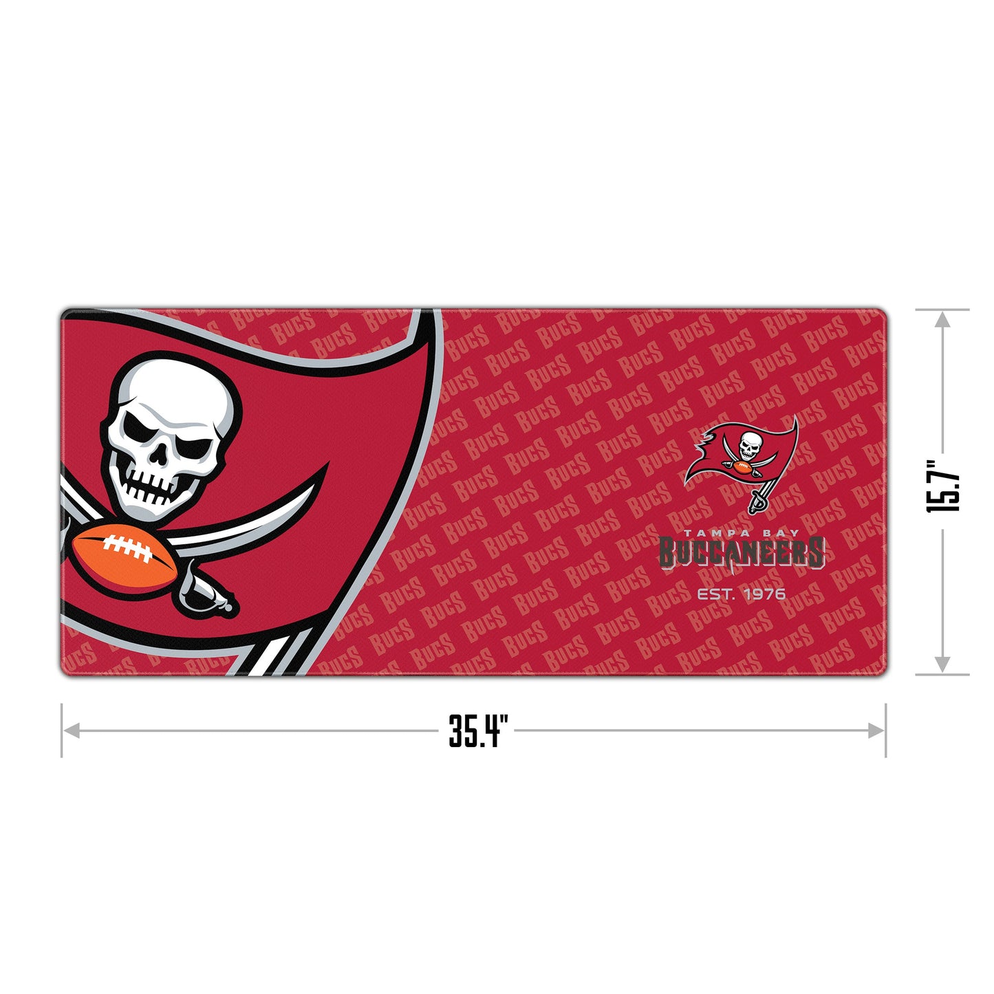 Tampa Bay Buccaneers Logo Series Desk Pad Alt 1