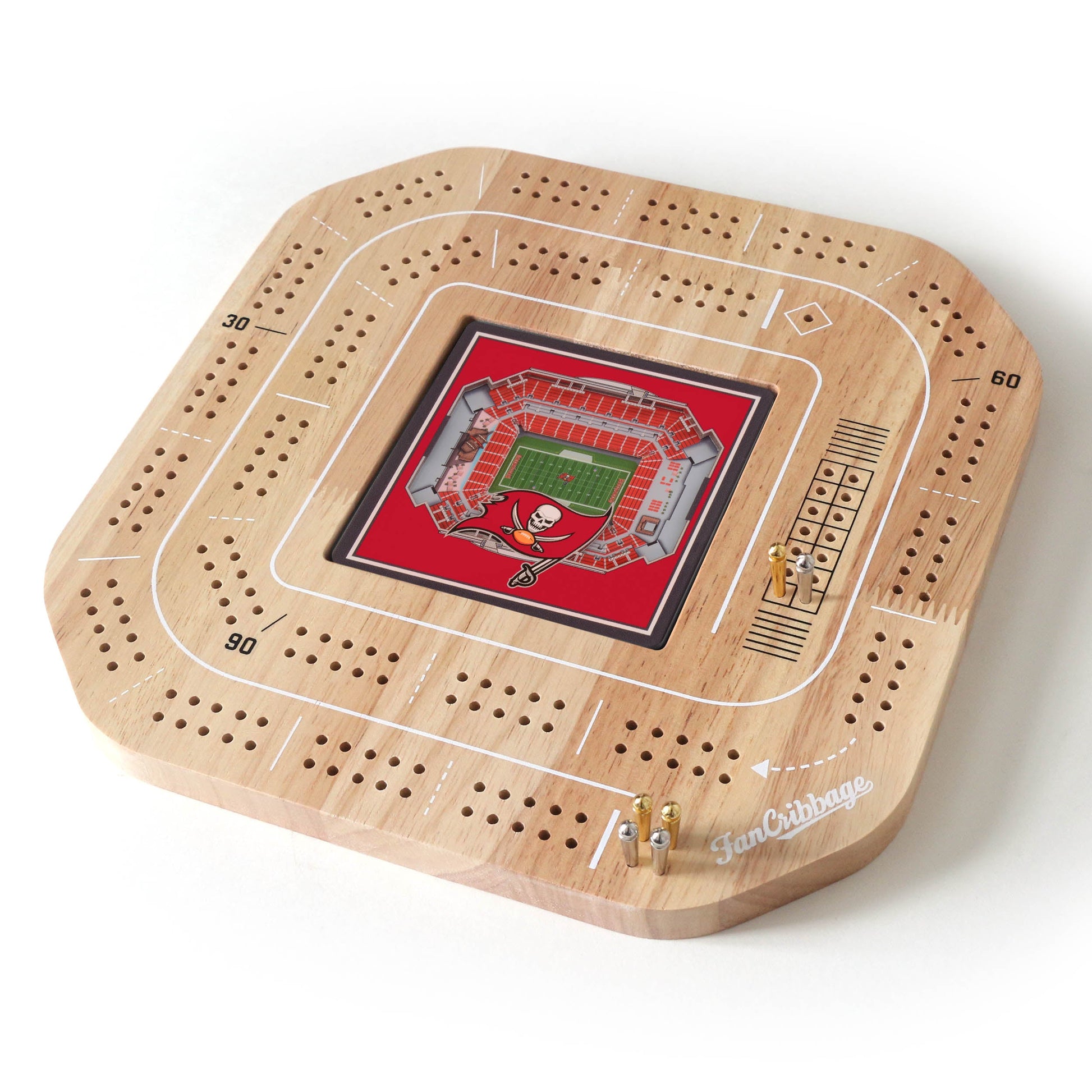 NFL Tampa Bay Buccaneers StadiumView Cribbage Game