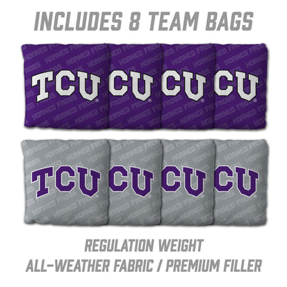 NCAA TCU Horned Frogs 2' X 3' All-Wood Cornhole Set - Alt 3