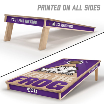 NCAA TCU Horned Frogs 2' x 4' Slogan Series Cornhole