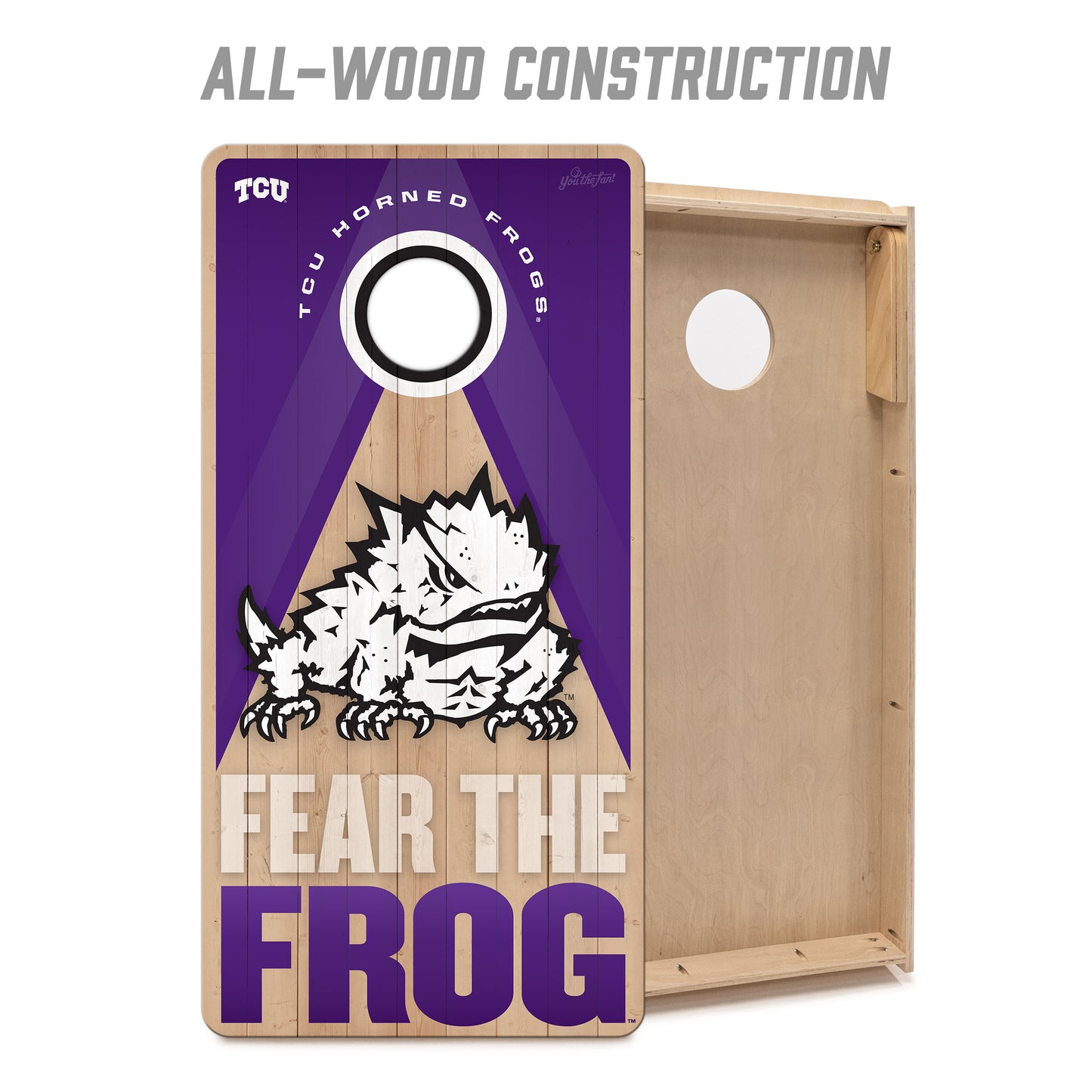 NCAA TCU Horned Frogs 2' x 4' Slogan Series Cornhole
