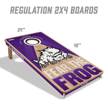 NCAA TCU Horned Frogs 2' x 4' Slogan Series Cornhole