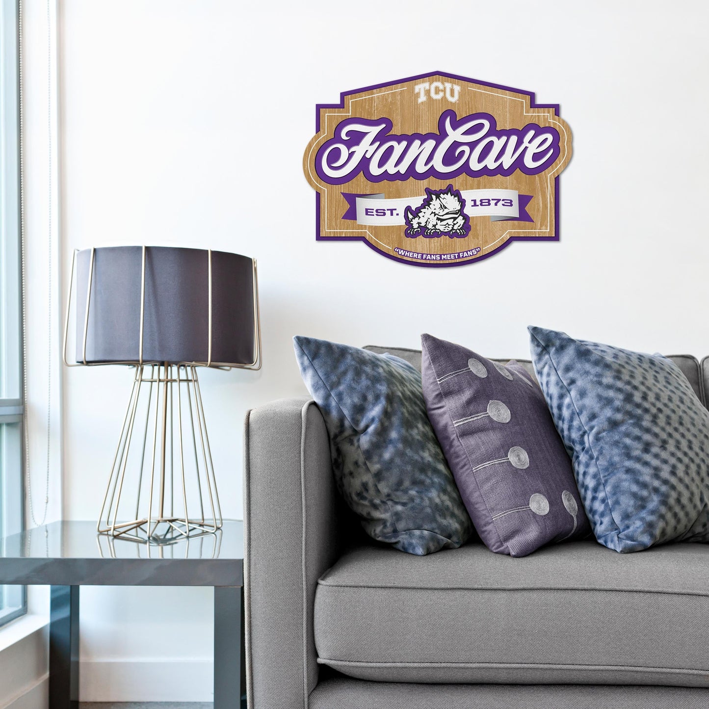 TCU Horned Frogs Fan Cave Sign Alt 1