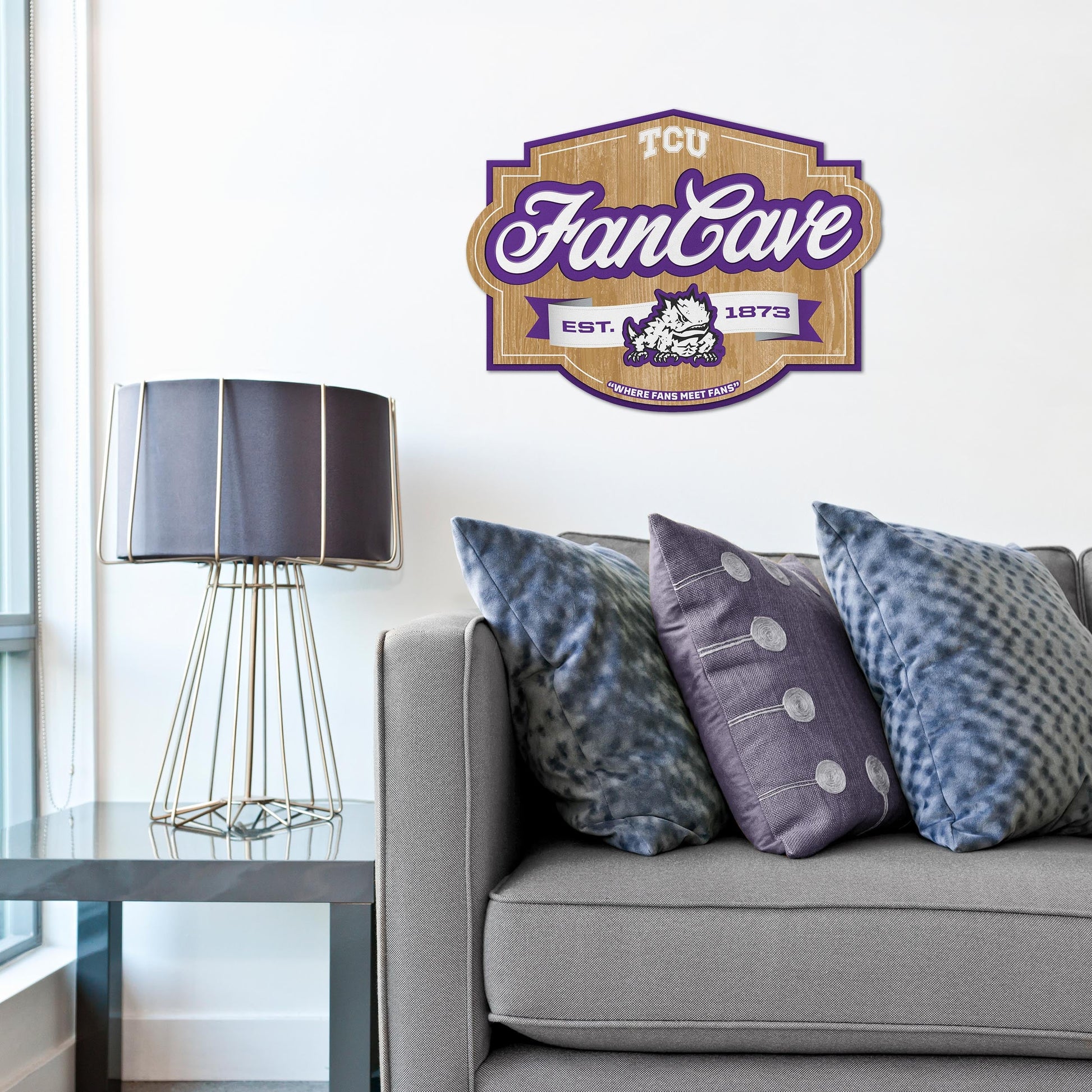 TCU Horned Frogs Fan Cave Sign Alt 1