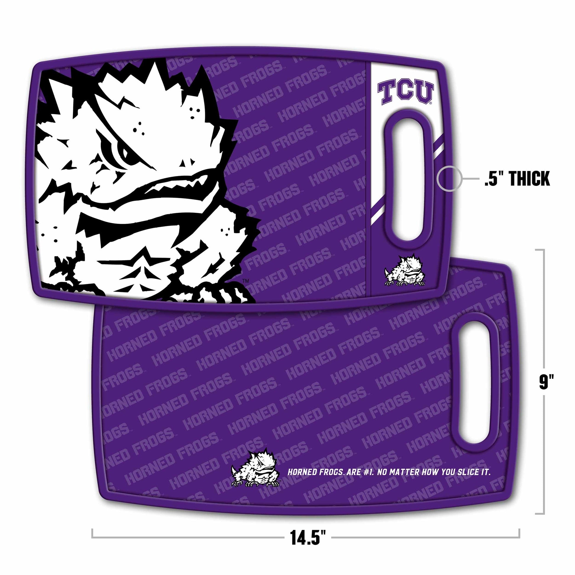 TCU Horned Frogs Logo Series Cutting Board Alt 1