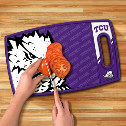 TCU Horned Frogs Logo Series Cutting Board Alt 3