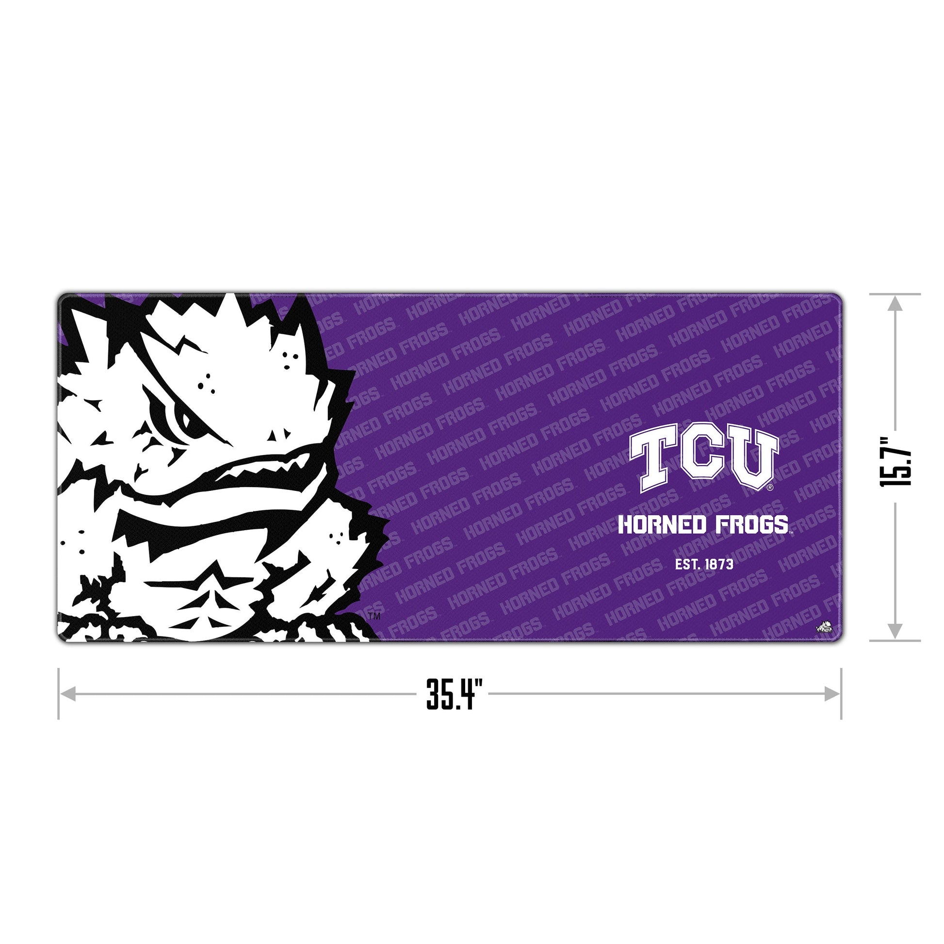 TCU Horned Frogs Logo Series Desk Pad Alt 1