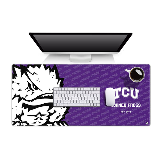 TCU Horned Frogs Logo Series Desk Pad