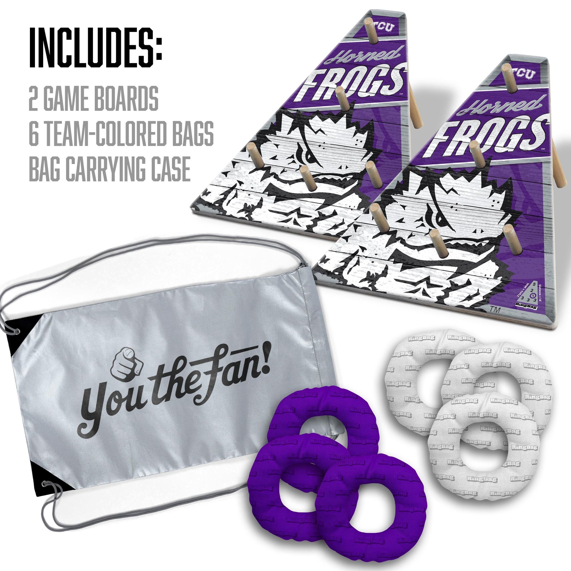 NCAA TCU Horned Frogs Ringbag Outdoor Game