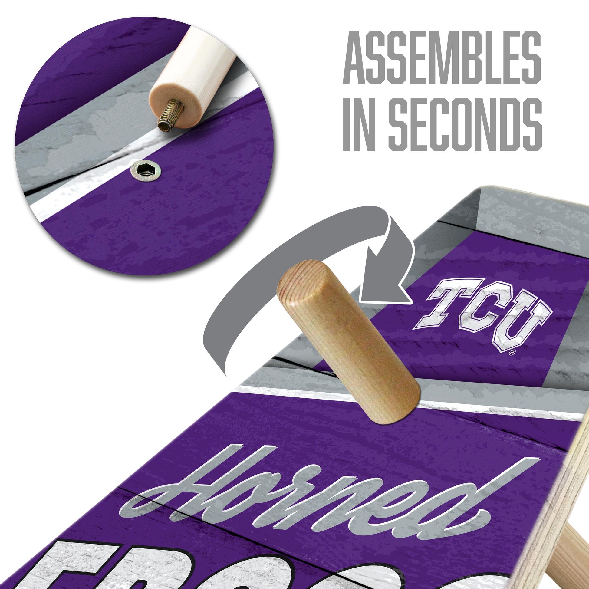 NCAA TCU Horned Frogs Ringbag Outdoor Game