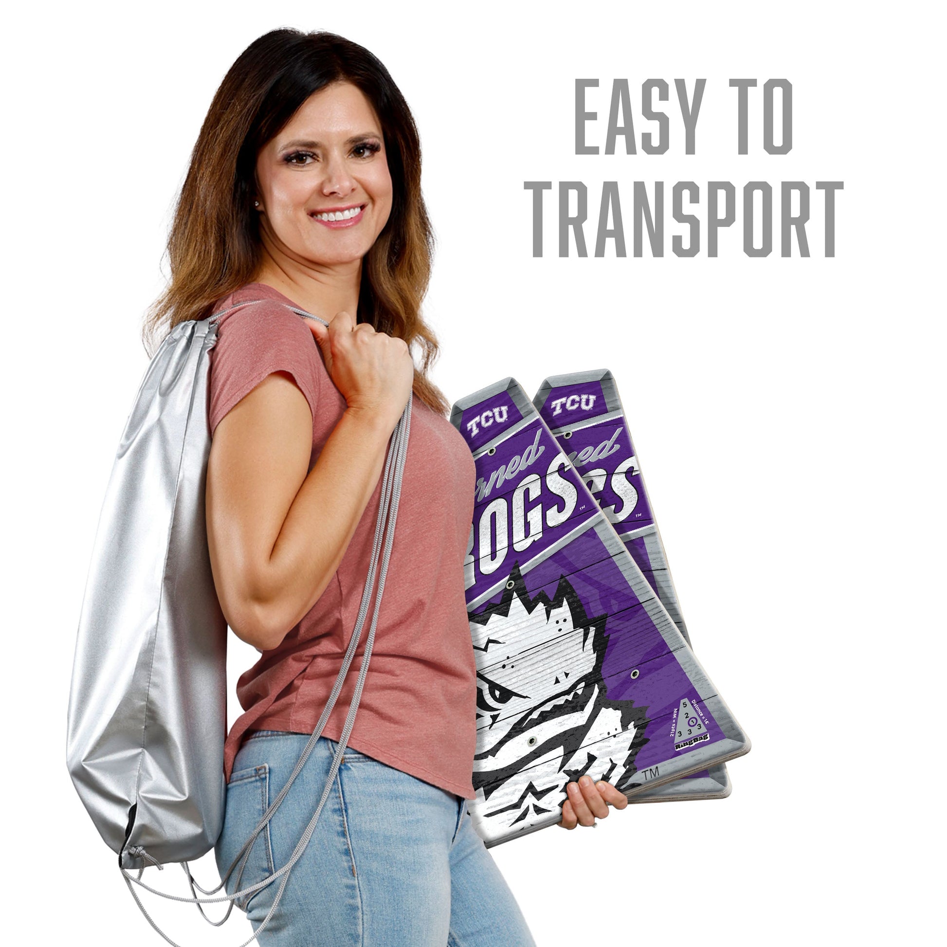 NCAA TCU Horned Frogs Ringbag Outdoor Game