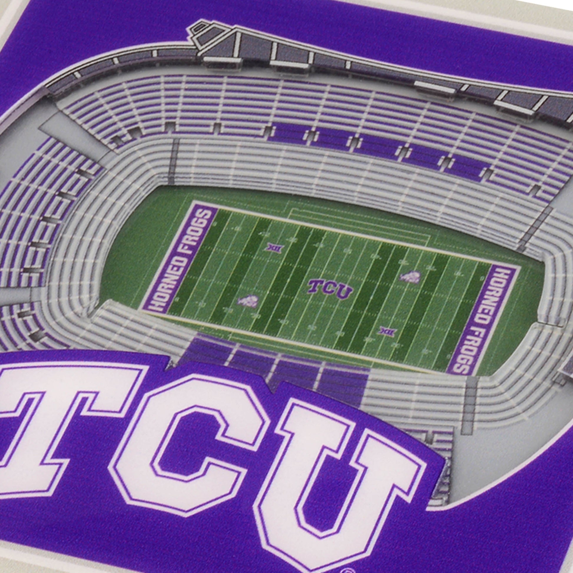 NCAA TCU Horned Frogs StadiumView Cribbage