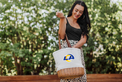 Los Angeles Rams - Pico Willow and Canvas Lunch Basket