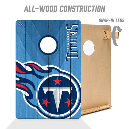NFL Tennessee Titans 2' X 3' All-Wood Cornhole Set - Alt 2
