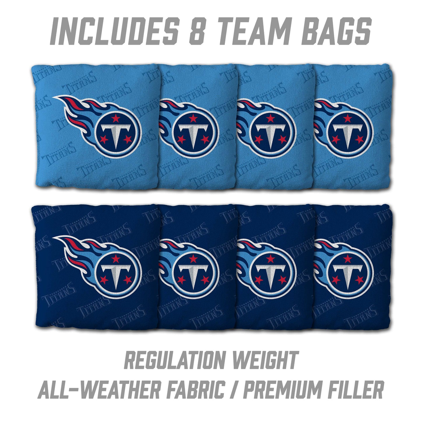 NFL Tennessee Titans 2' X 3' All-Wood Cornhole Set - Alt 3