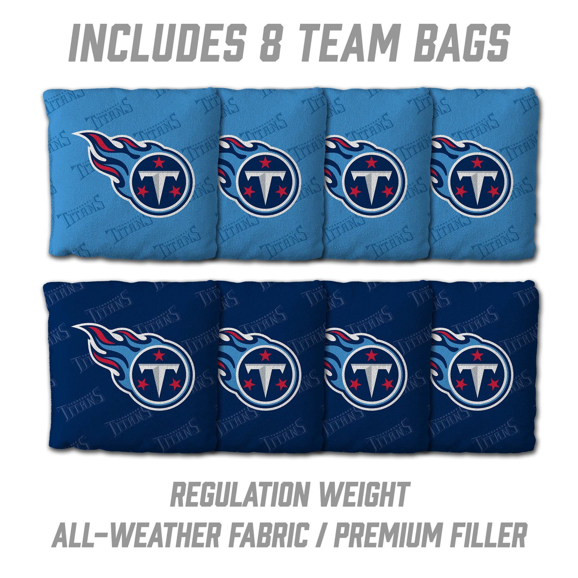 NFL Tennessee Titans 2' X 3' All-Wood Cornhole Set - Alt 3