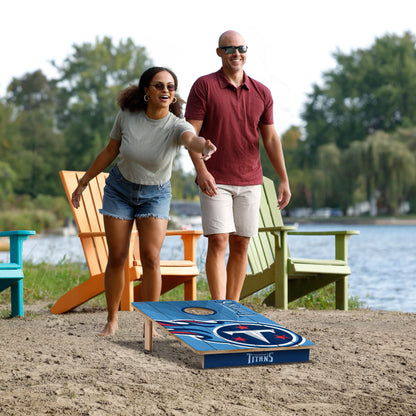 NFL Tennessee Titans 2' X 3' All-Wood Cornhole Set - Alt 5