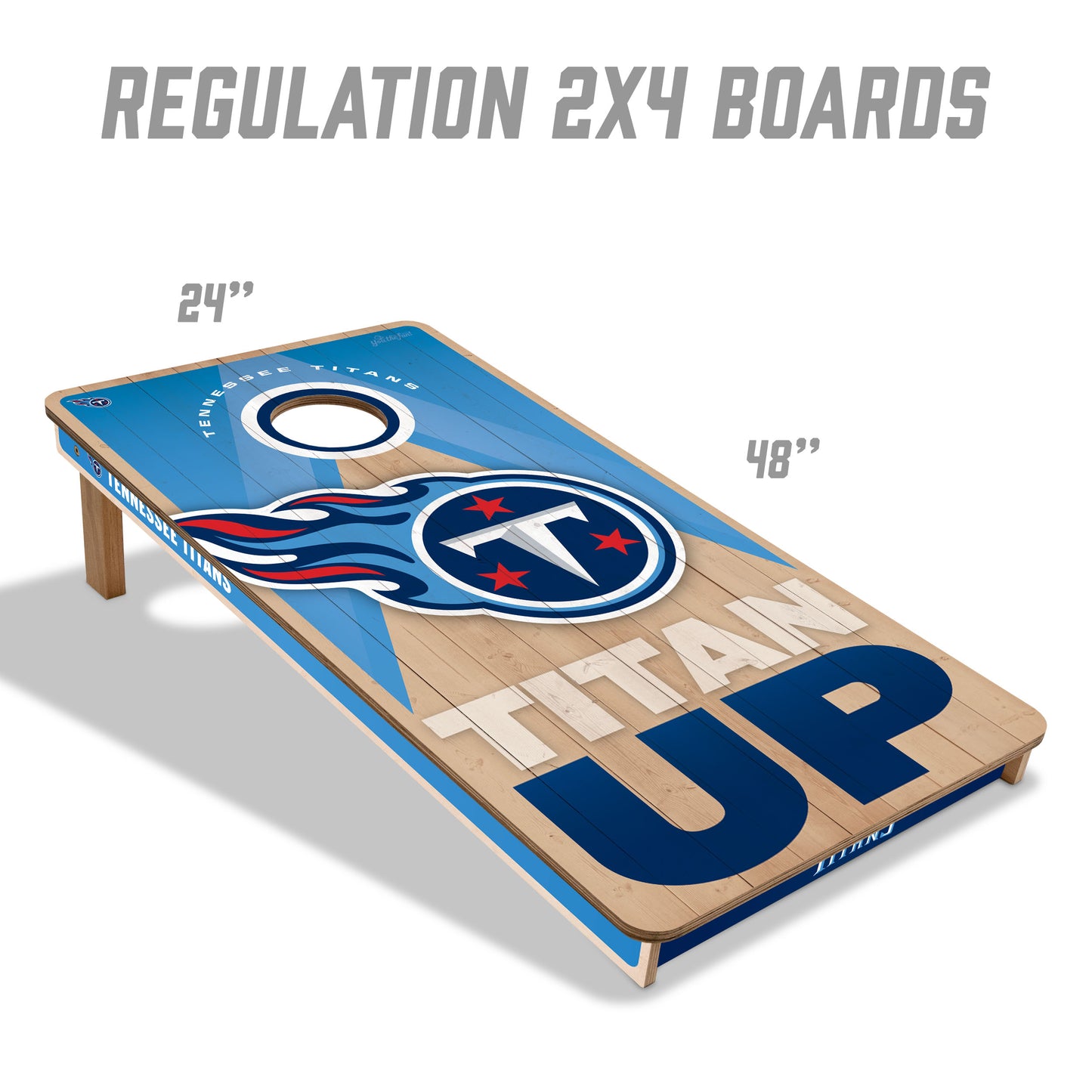 NFL Tennessee Titans 2' x 4' Slogan Series Cornhole