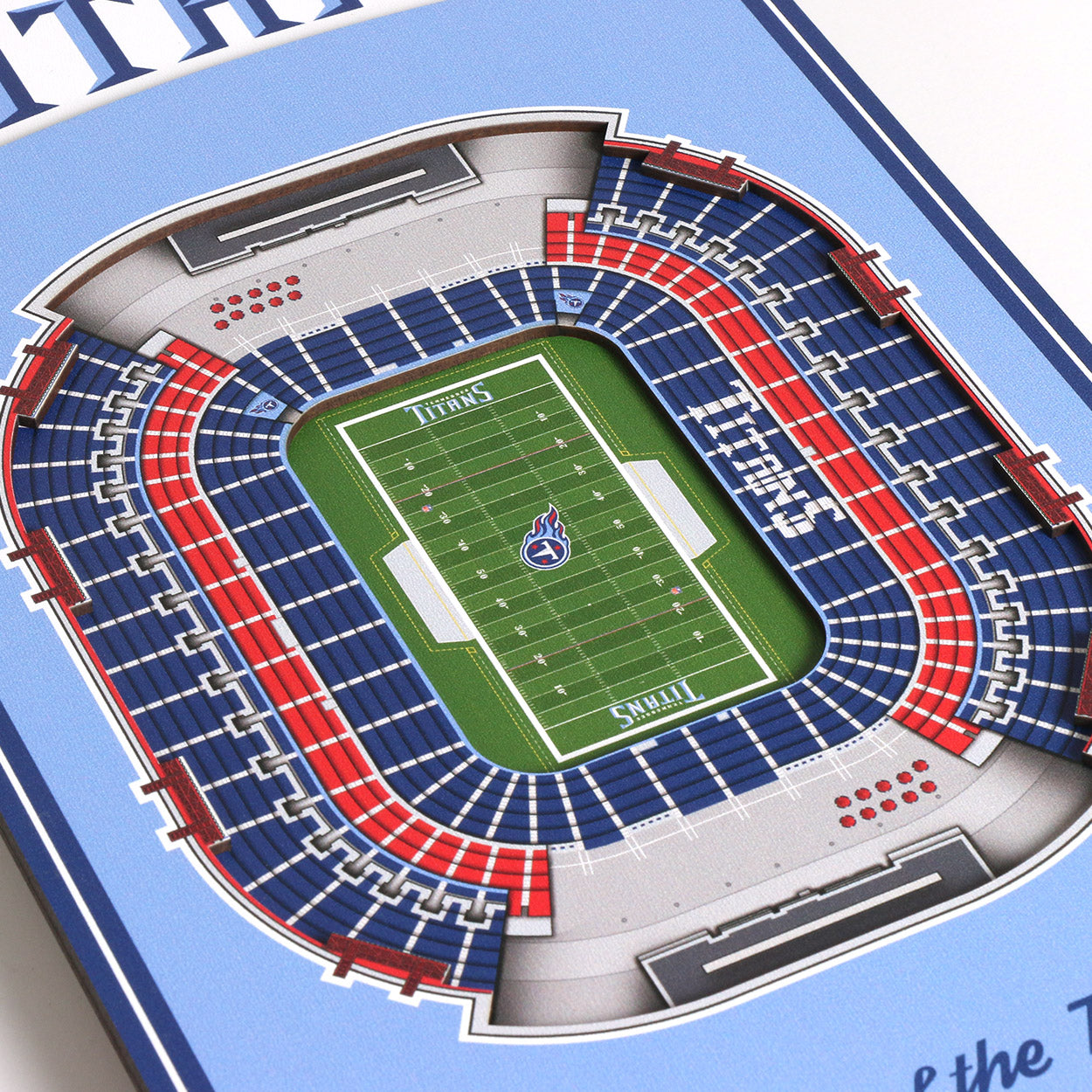 NFL Tennessee Titans 3D Stadium Banner 8' X 32'