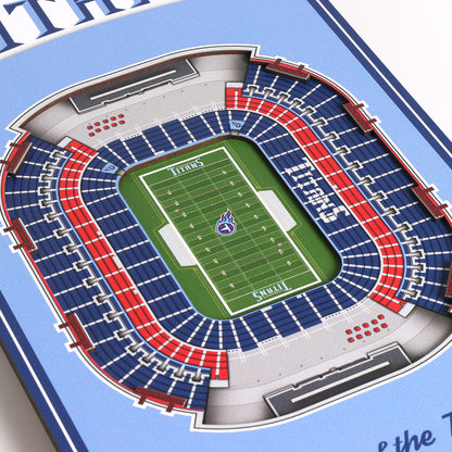 NFL Tennessee Titans 3D Stadium Banner 8' X 32'