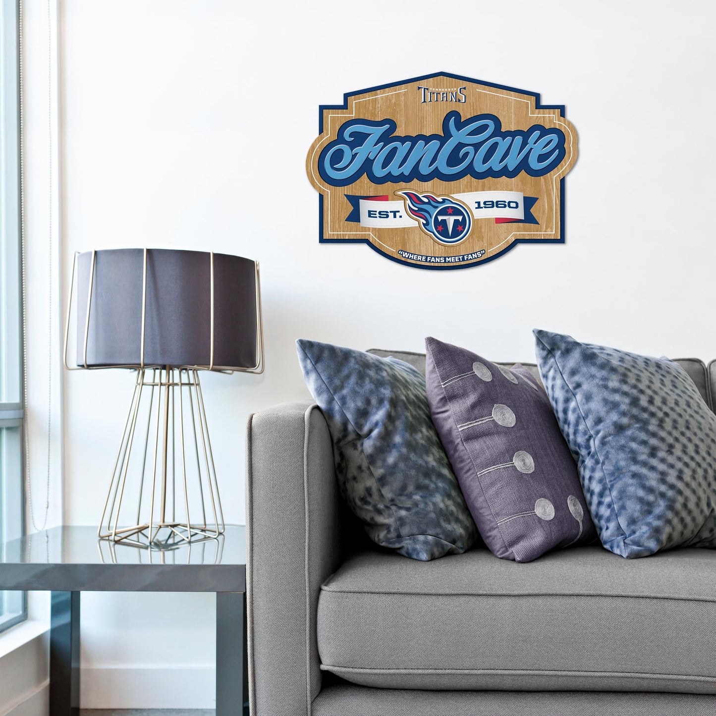 Tennessee Titans Fan Cave Wall Art Alt 1
