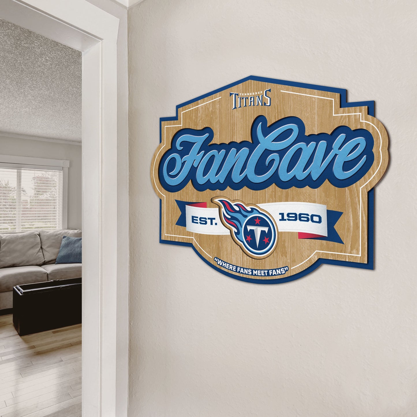 Tennessee Titans Fan Cave Wall Art Alt 2