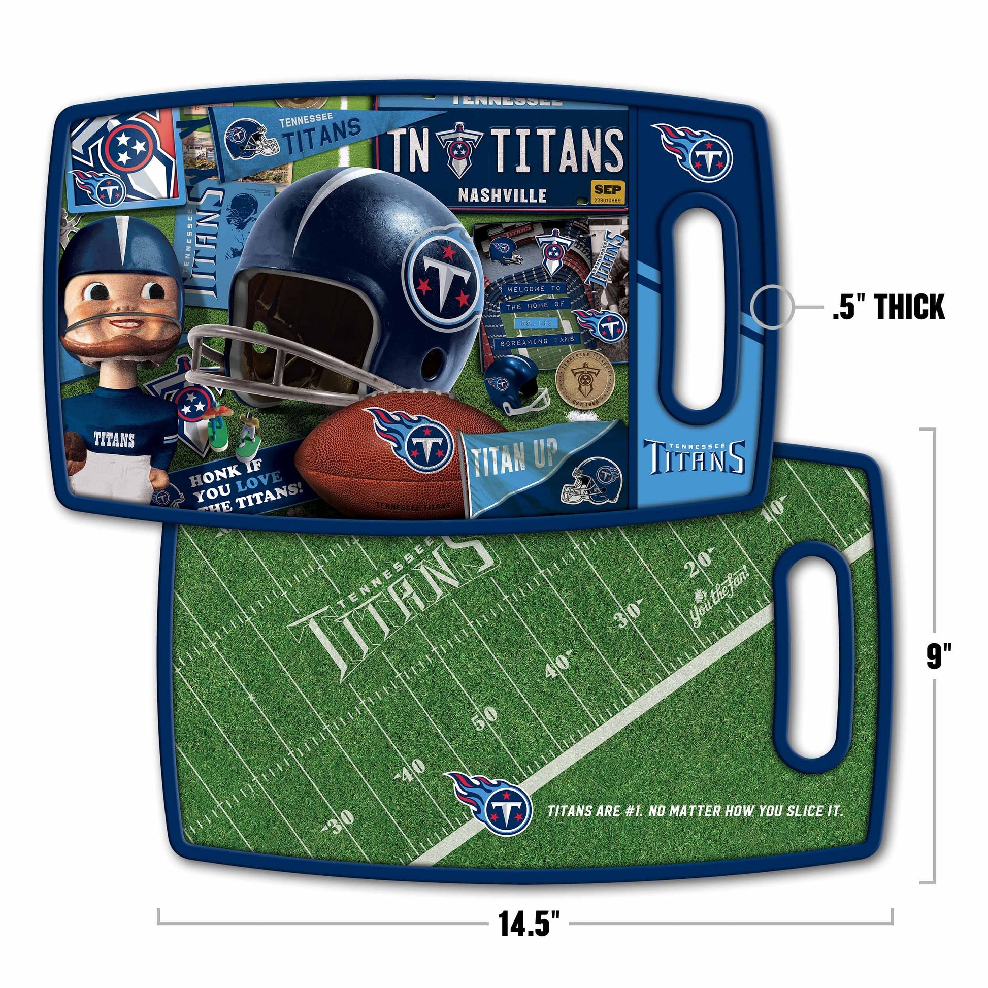 Tennessee Titans Retro Series Cutting Board Alt 1