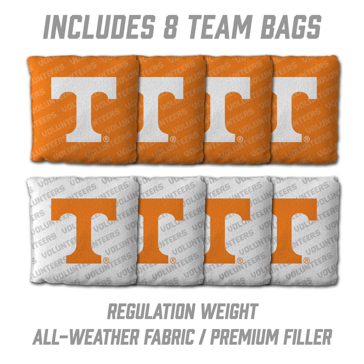 NCAA Tennessee Volunteers 2' X 3' All-Wood Cornhole Set - Alt 3