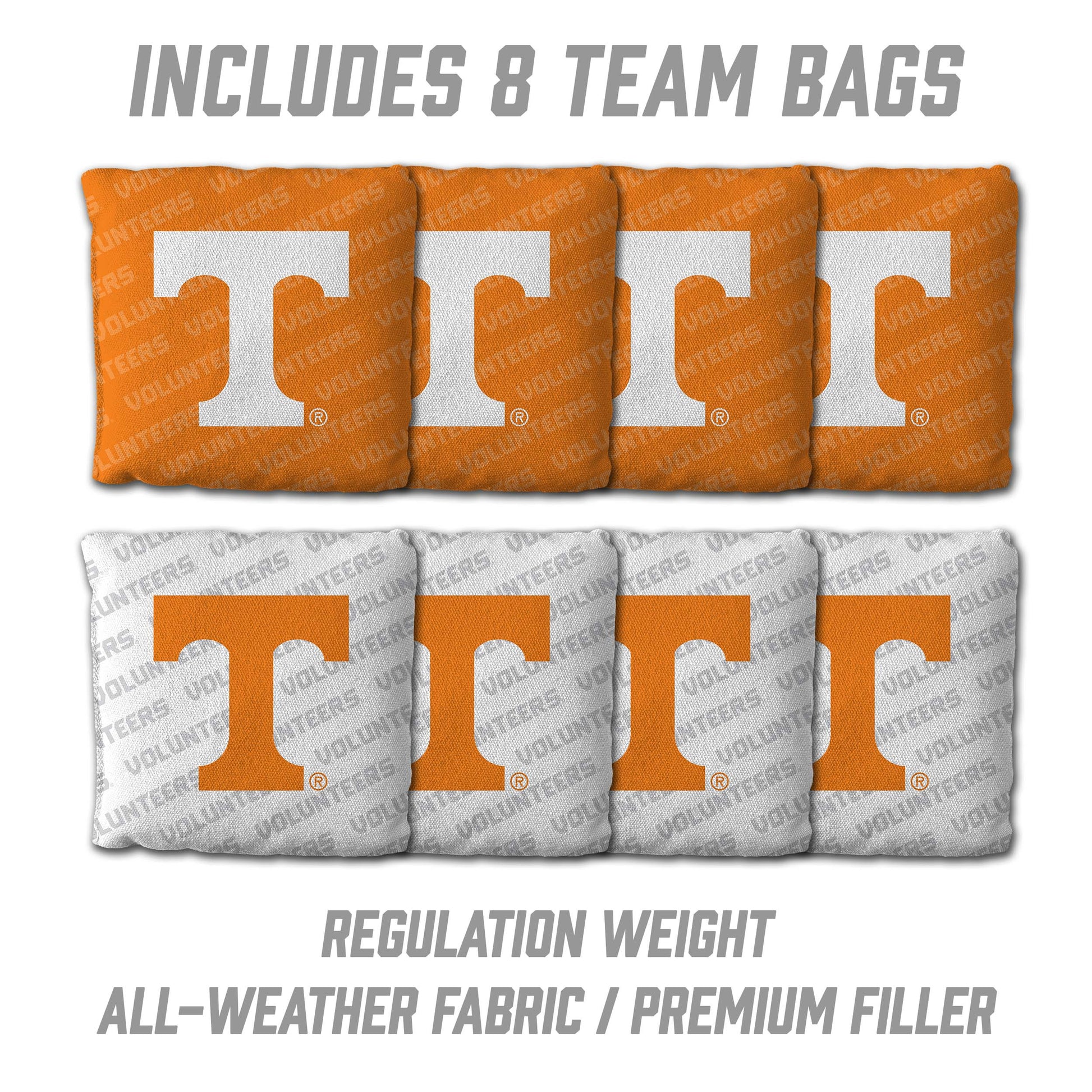 NCAA Tennessee Volunteers 2' X 3' All-Wood Cornhole Set - Alt 3