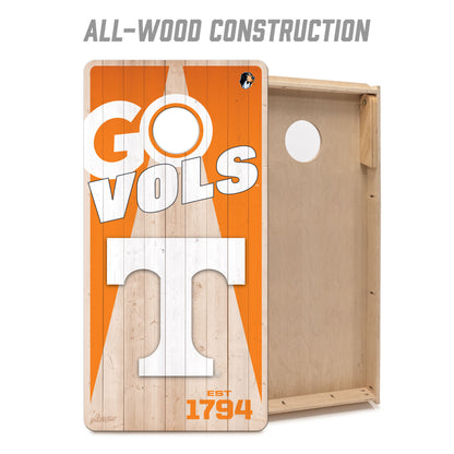 NCAA Tennessee Volunteers 2' x 4' All-Wood Cornhole Set