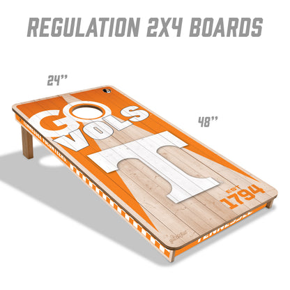 NCAA Tennessee Volunteers 2' x 4' All-Wood Cornhole Set