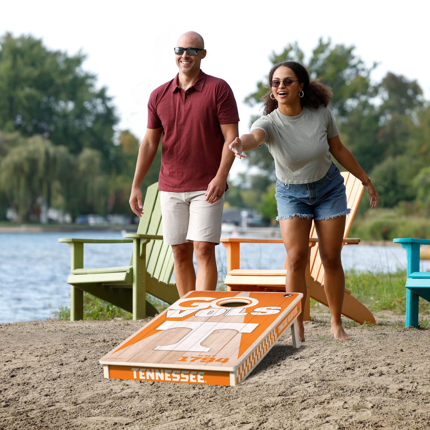NCAA Tennessee Volunteers 2' x 4' All-Wood Cornhole Set
