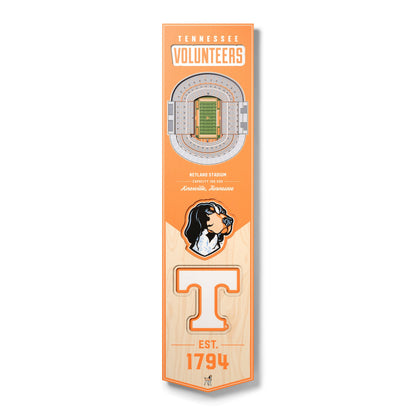NCAA Tennessee Volunteers 3D Stadium Banner 8' X 32'