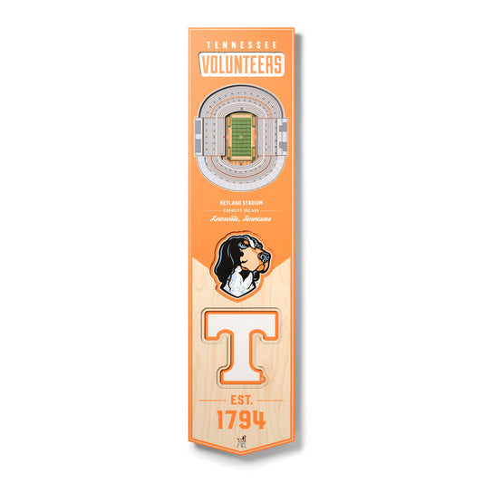 NCAA Tennessee Volunteers 3D Stadium Banner 8' X 32'