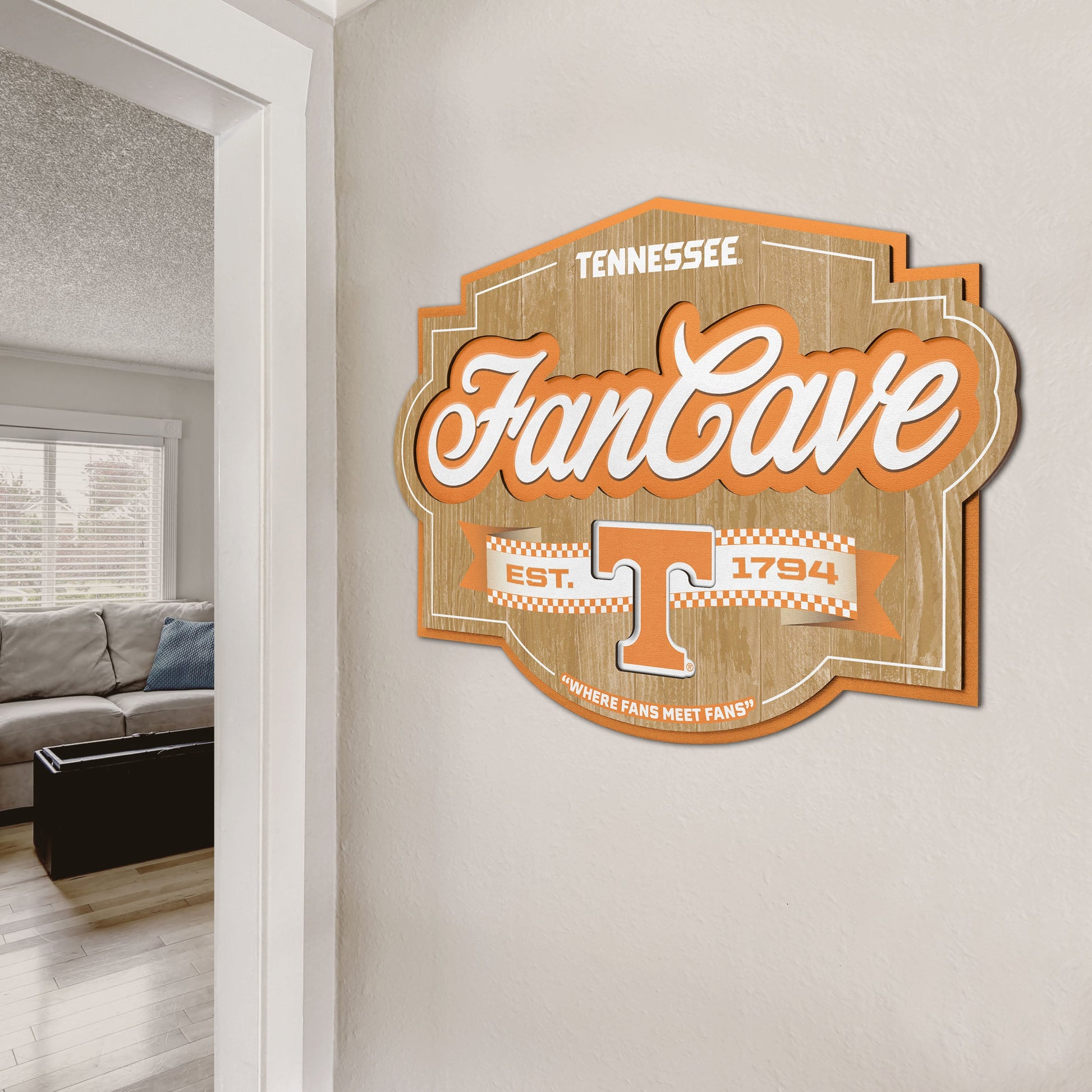 Tennessee Volunteers Fan Cave Sign Alt 2