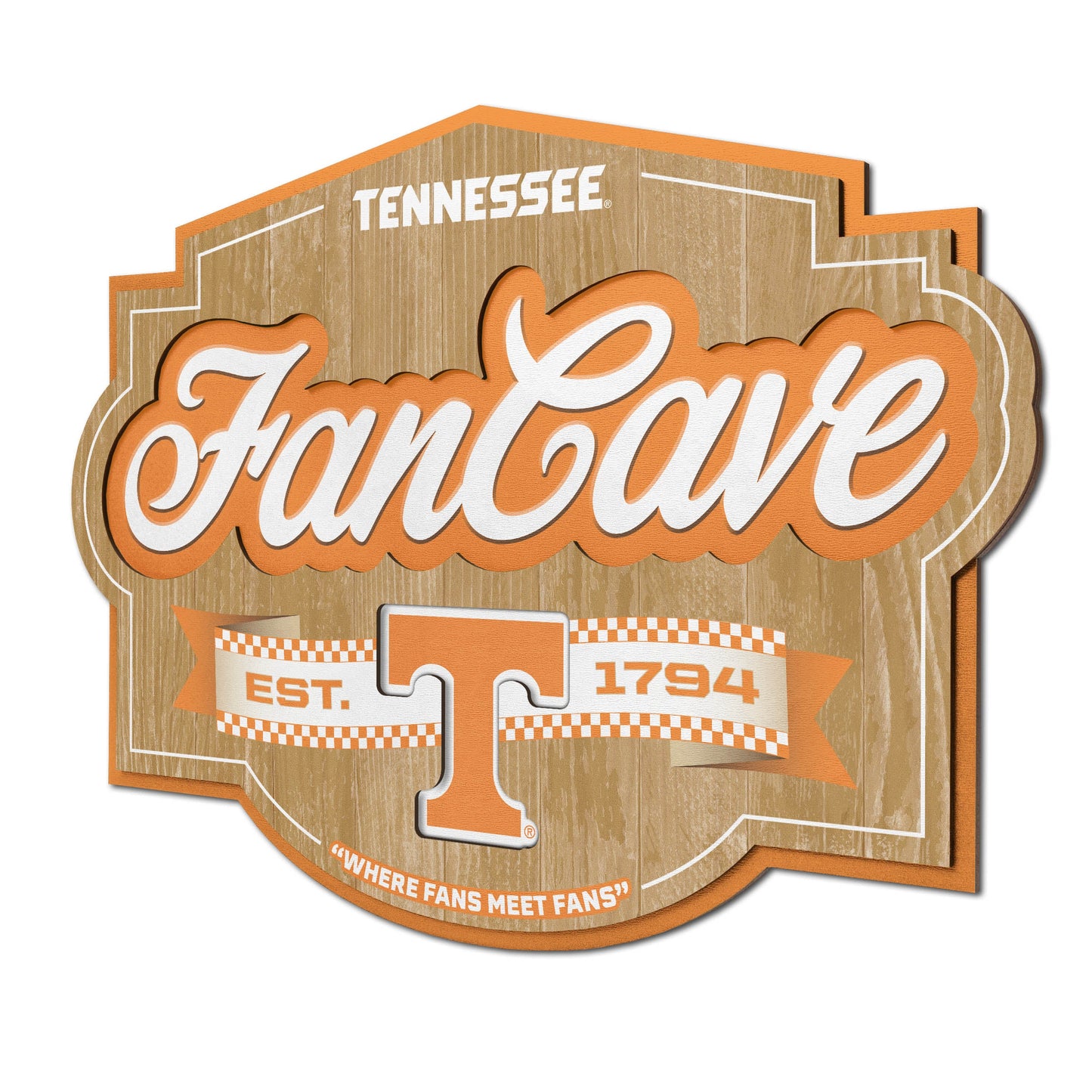 Tennessee Volunteers Fan Cave Sign