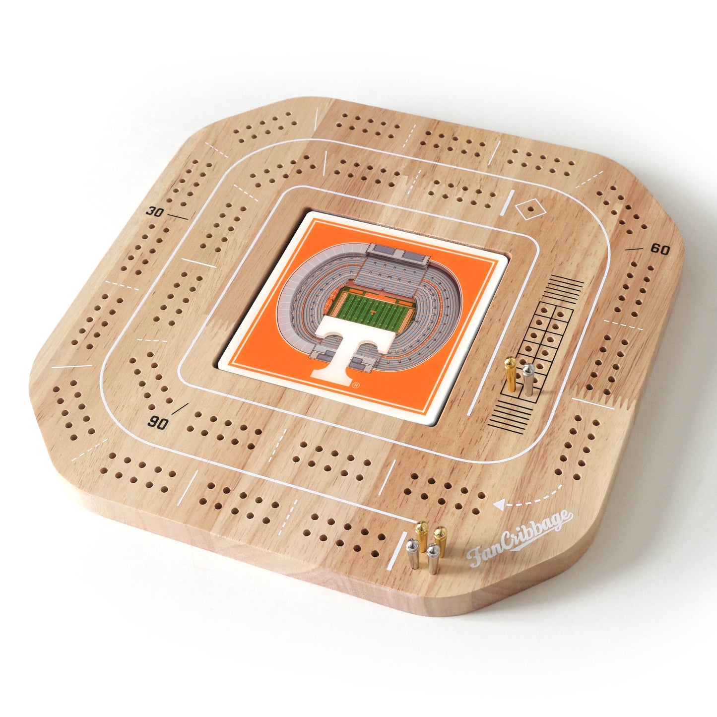 NCAA Tennessee Volunteers StadiumView Cribbage