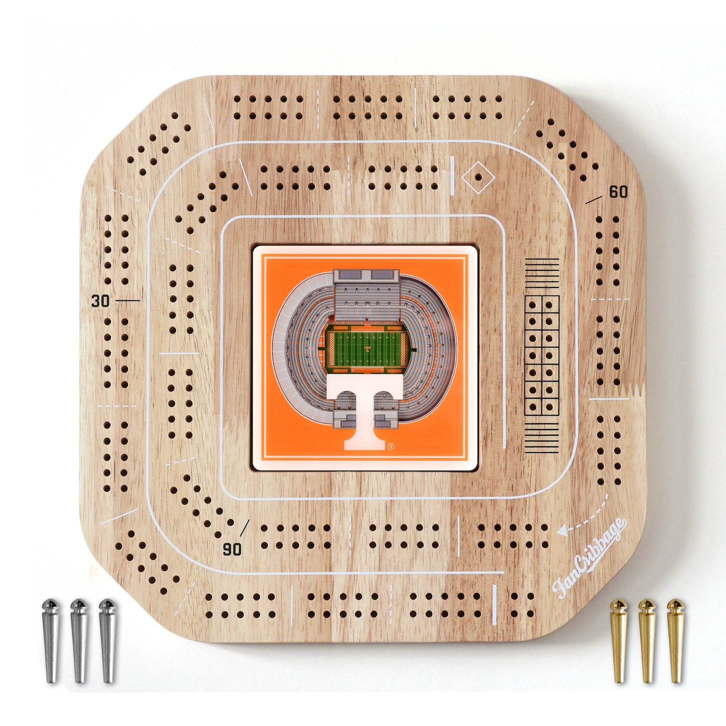 NCAA Tennessee Volunteers StadiumView Cribbage
