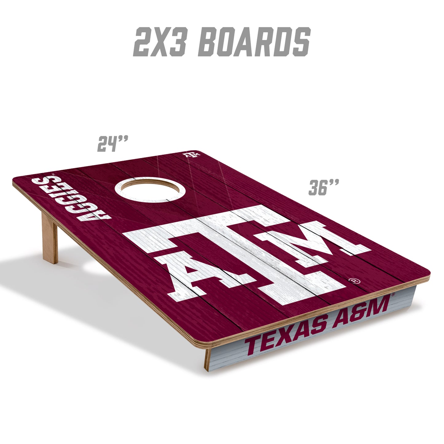 NCAA Texas A&M Aggies 2' X 3' All-Wood Cornhole Set
