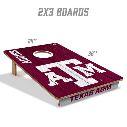 NCAA Texas A&M Aggies 2' X 3' All-Wood Cornhole Set