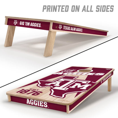 NCAA Texas A&M Aggies 2' x 4' All-Wood Cornhole Set