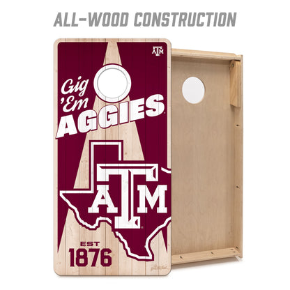 NCAA Texas A&M Aggies 2' x 4' All-Wood Cornhole Set