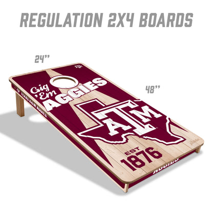 NCAA Texas A&M Aggies 2' x 4' All-Wood Cornhole Set