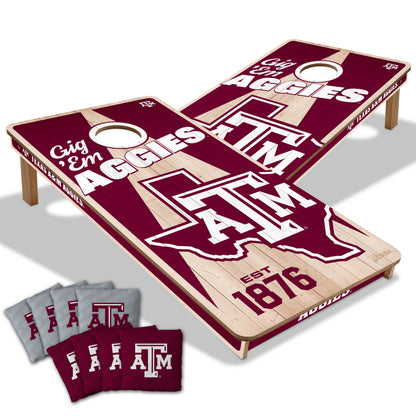 NCAA Texas A&M Aggies 2' x 4' All-Wood Cornhole Set